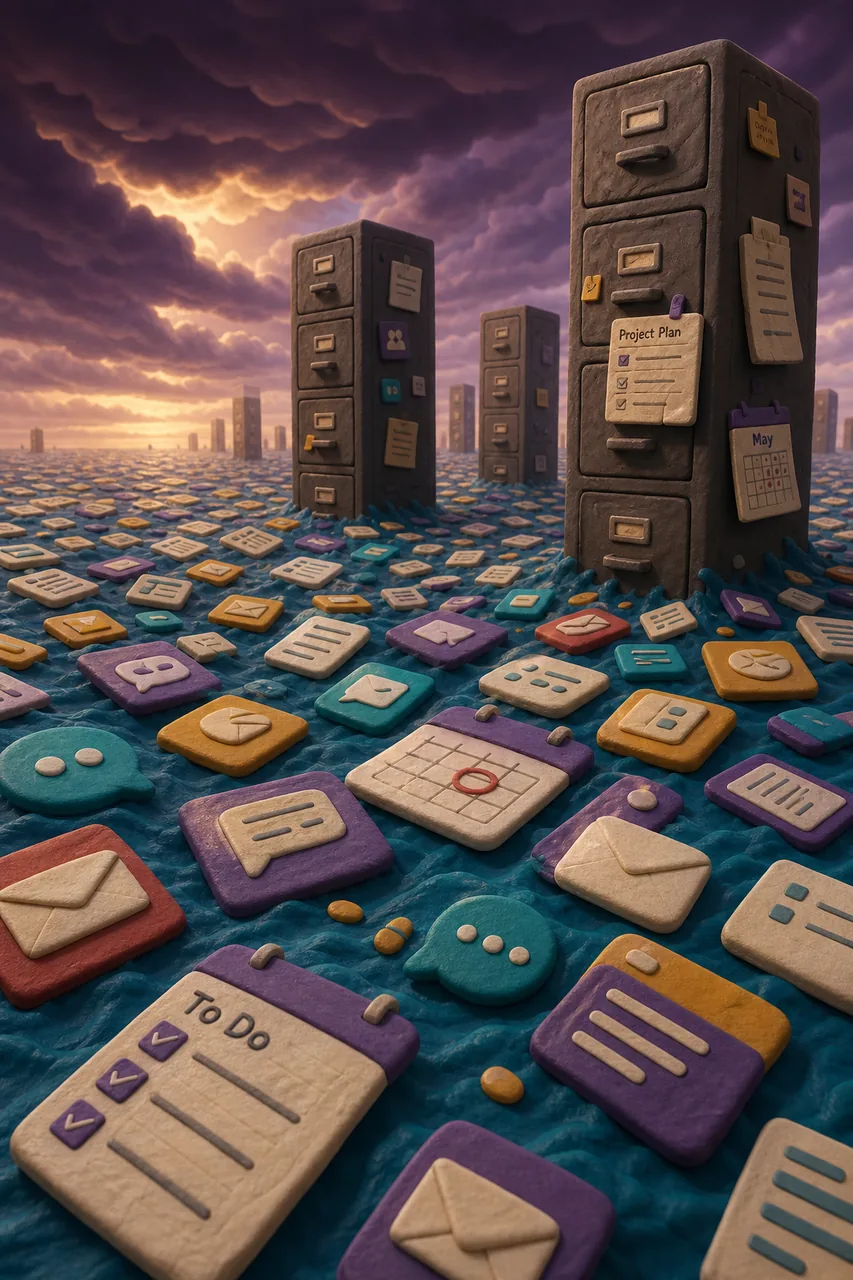 Information you already marked as important — dispersed across systems that don&rsquo;t talk to each other.
