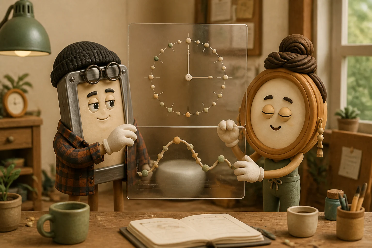 Two kinds of time, two layers. One we share, one is ours. Dex and Sage stop forcing them into one grid.