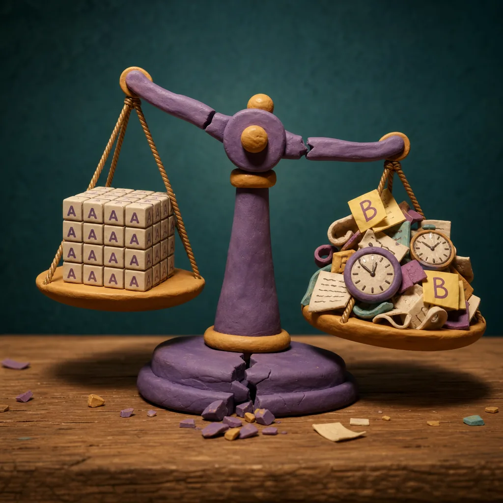 Rigid grid or total chaos: a false choice, and a broken scale.