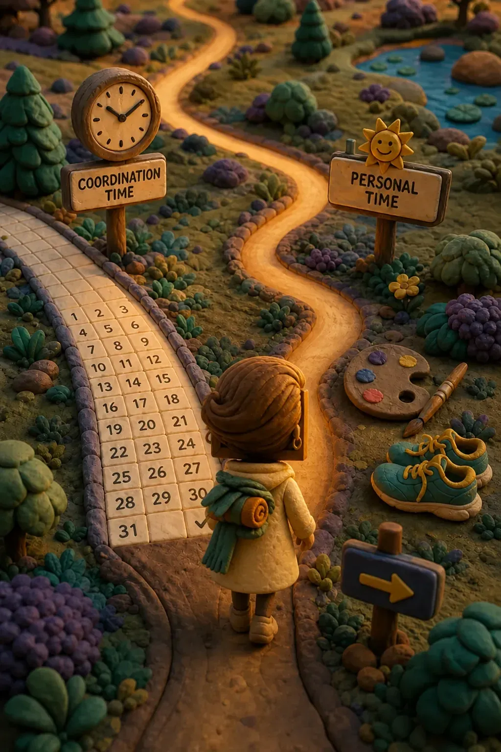 Two kinds of time: the stuff we coordinate with others, and the stuff that's simply ours. Mira picks a path.