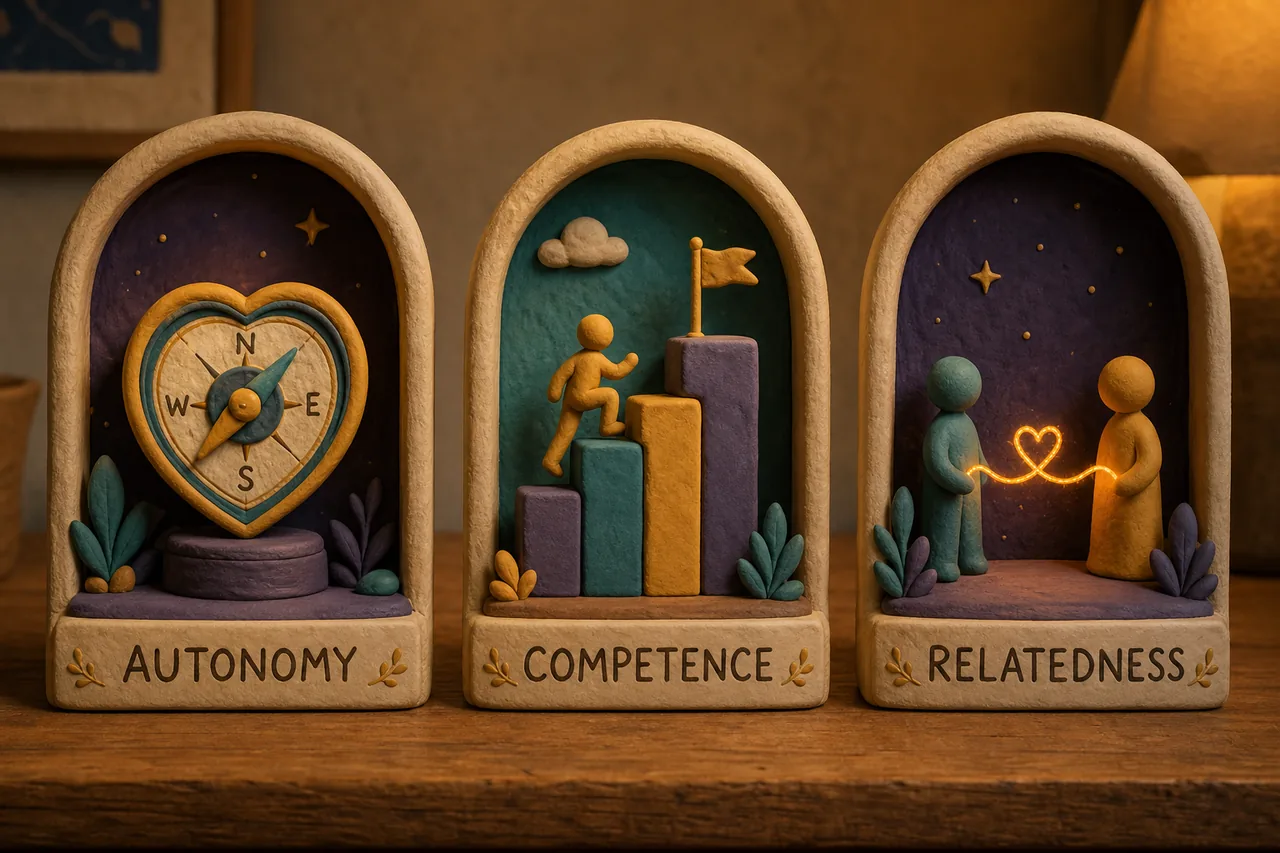 Autonomy, competence, relatedness — the three needs behind real motivation.