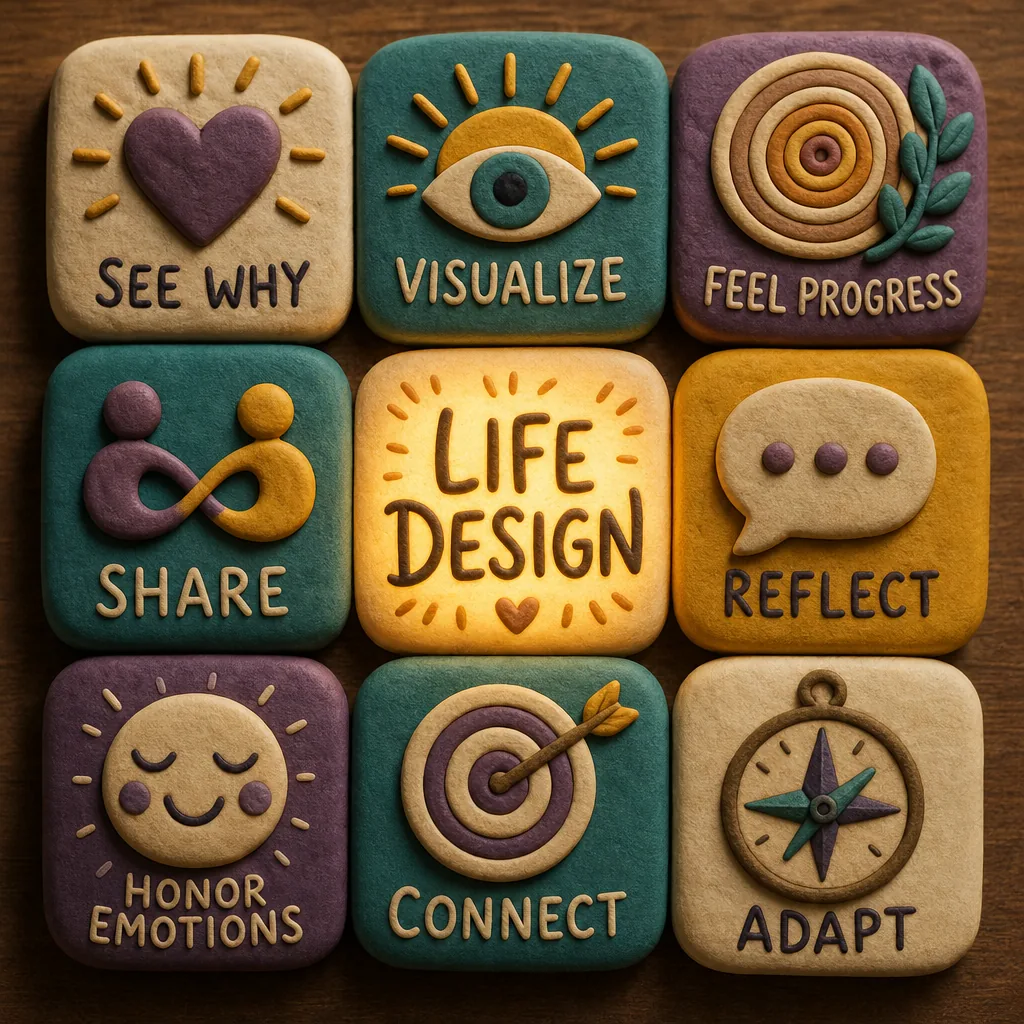See why. Visualize. Share. Adapt. The alternative to done/not-done.