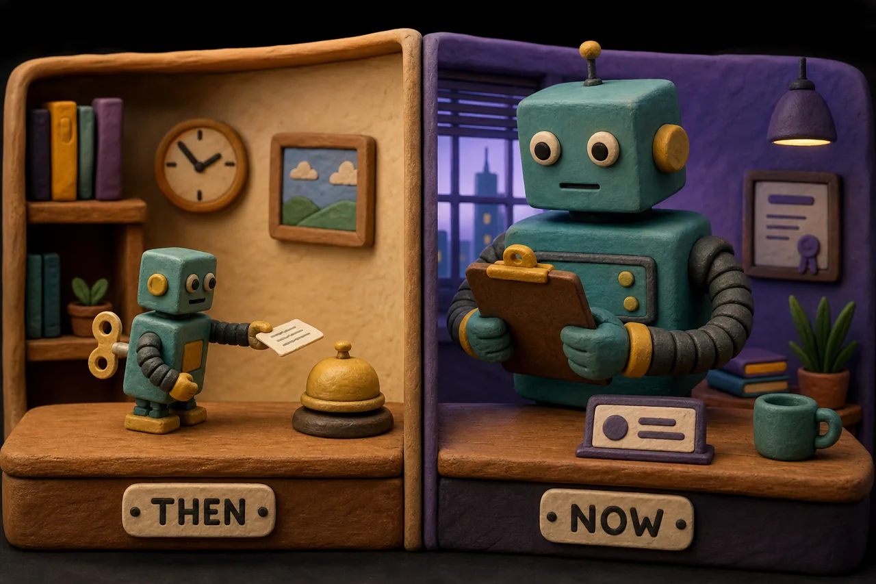 Then: the obedient assistant. Now: the silent observer.