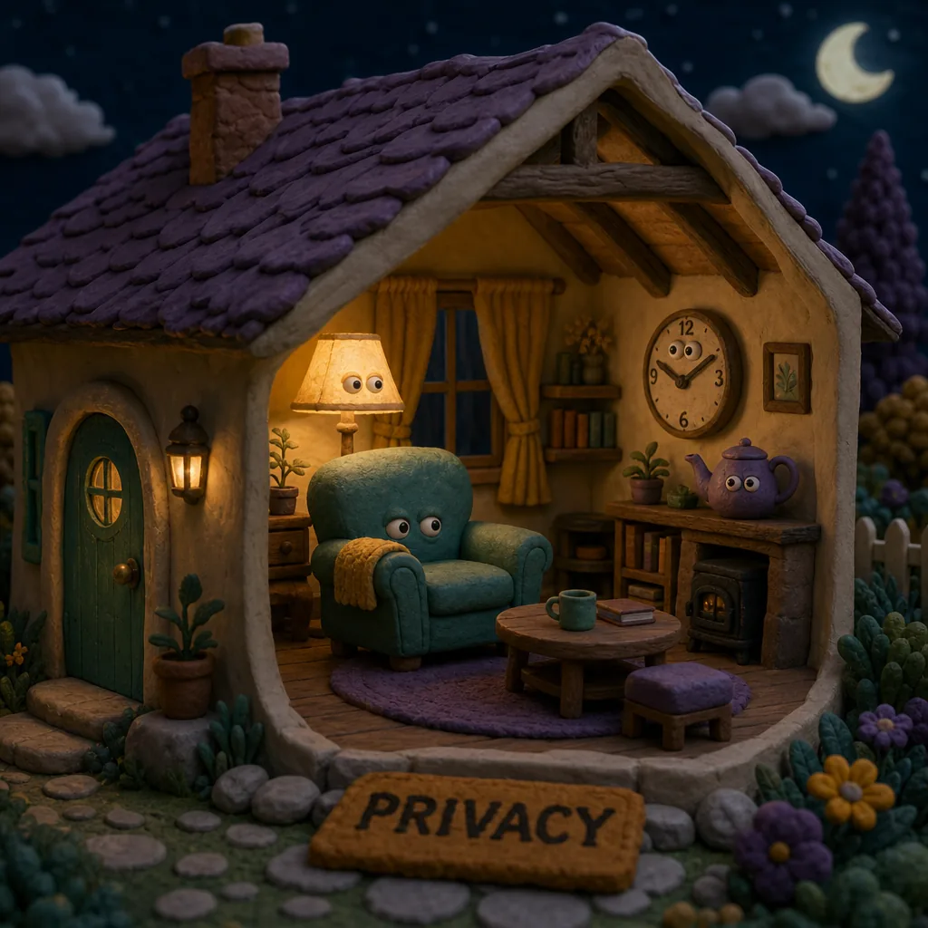 Privacy policy: the curtains are drawn. The furniture still watches.