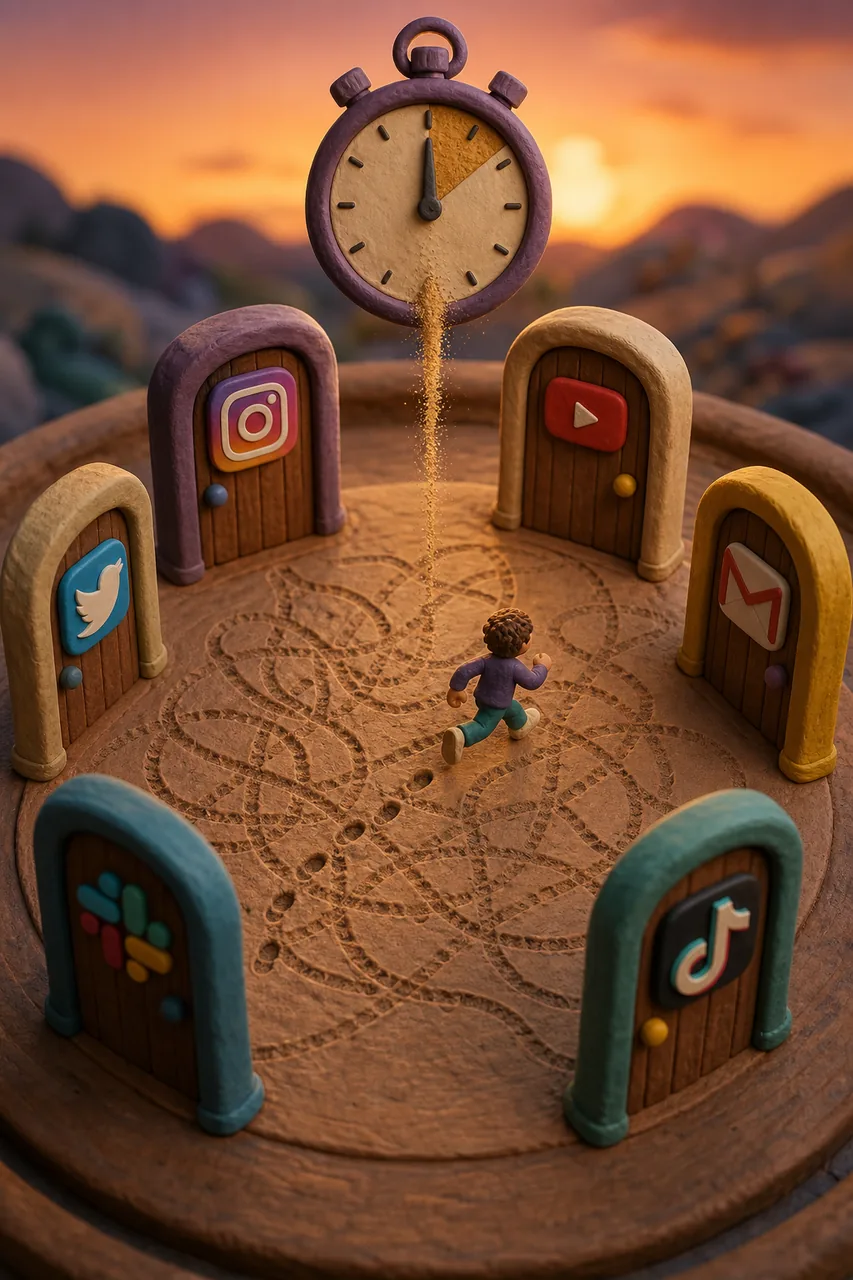 Six doors, one tangled trail, a stopwatch draining.