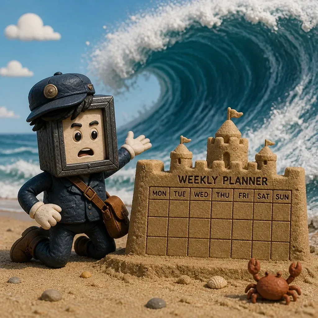 Bolt's carefully built weekly plan, meet Tuesday. The tide was never going to check his calendar.