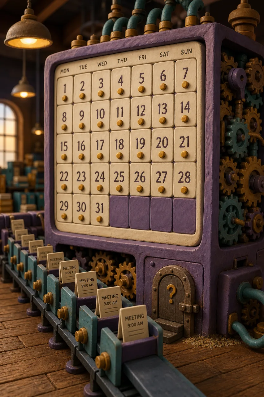 The machine hums beautifully. The little door stays bolted.