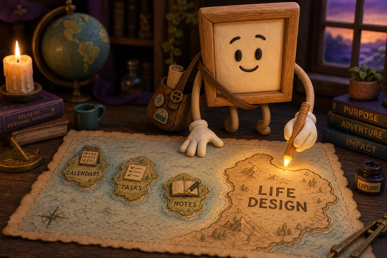 Drawing the new island, just beyond the map&rsquo;s edge.
