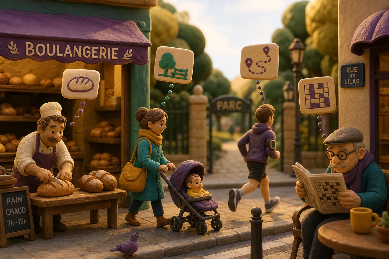 The baker, the parent, the runner — everyone, already arranging a day.