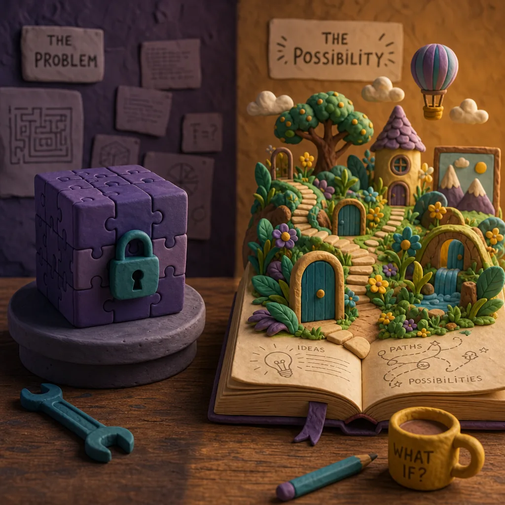 A problem to solve, or a possibility to explore.