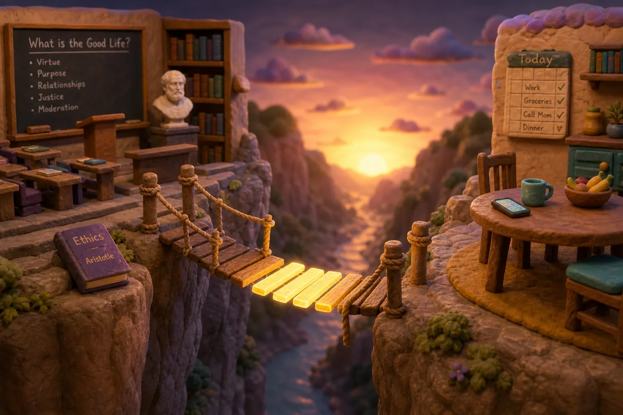 The bridge from philosophy to the kitchen table — half built.