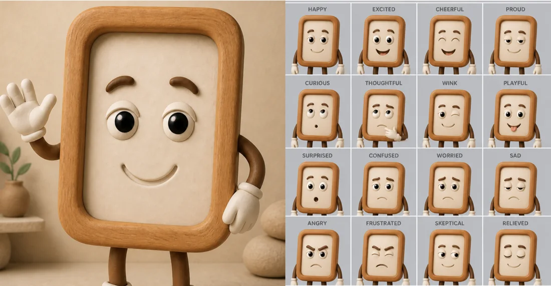 Framesy's expression sheet