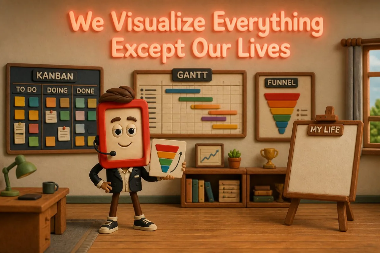 We Visualize Everything Except Our Lives