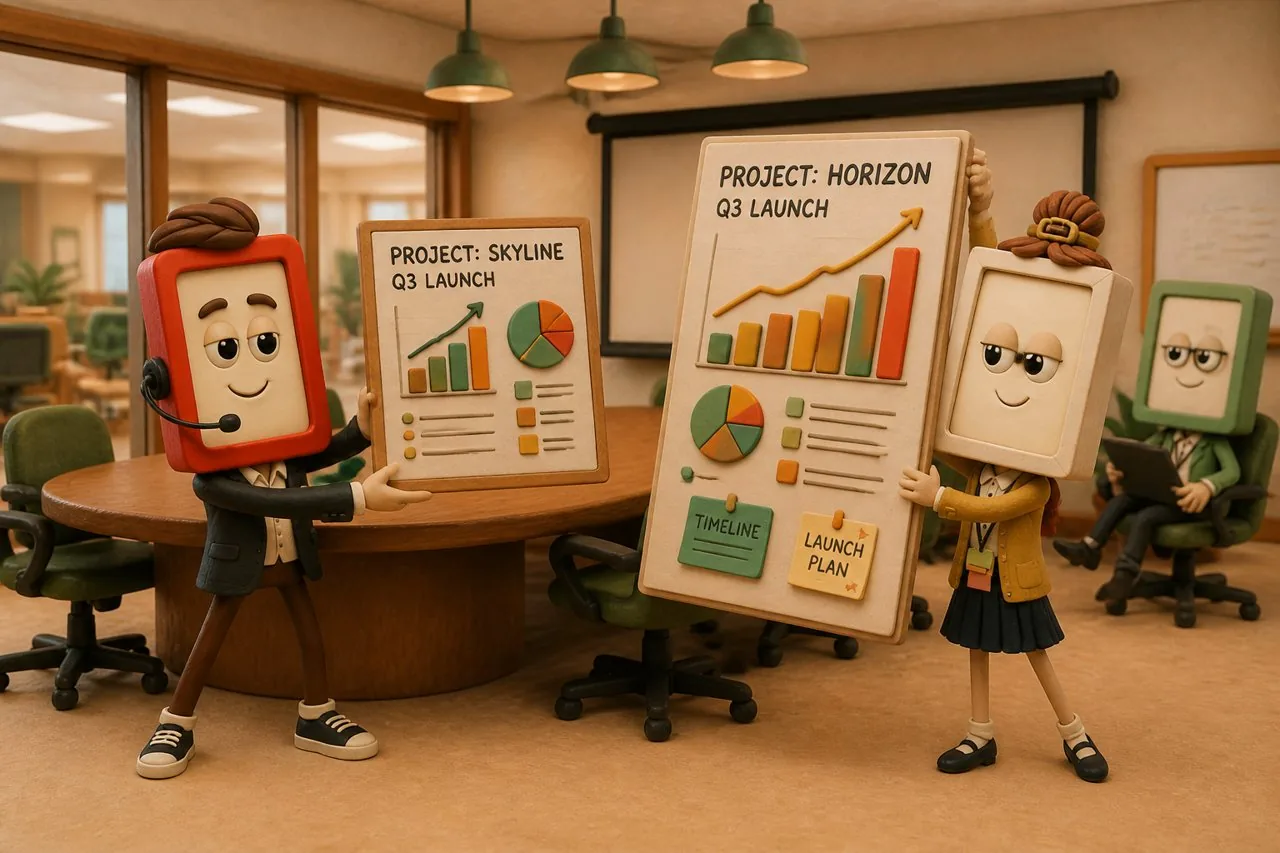 Marlo and Wren one-upping each other with rival project boards